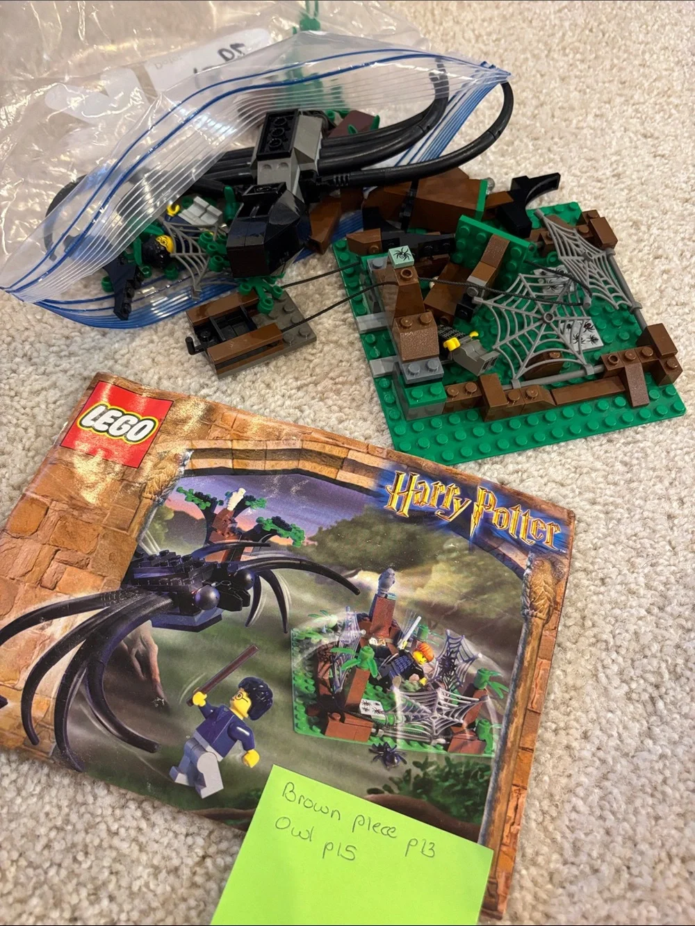 Lego Harry Potter Black Spider Aragon In The Dark Forest